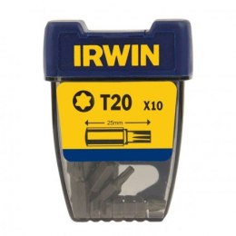 IRWIN GROT, BIT, KOŃCÓWKA TYPU TORX 1/4' 25MM 10 SZT. T20