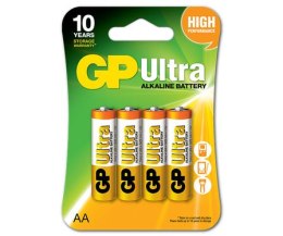 GP BATTERY BATERIA ULTRA ALKALINE AA LR6 1.5V 4 SZTUKI