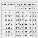 LOB KŁÓDKA ŻELIWNA, ZATRZASKOWA KSS30 - 3 KLUCZE