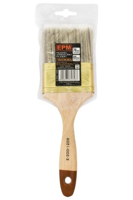 EPM PĘDZEL ANGIELSKI PŁASKI WOOD 76MM - 3'