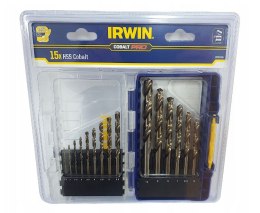 IRWIN KOMPLET WIERTEŁ DO METALU HSS PRO COBALT 1.5-10MM 15 SZTUK