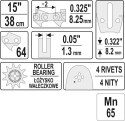 YATO PROWADNICA ŁAŃCUCHA DO PILAREK 15'' 325U