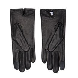 Rękawiczki Calvin Klein Re-lock Debossed Leather Gloves W K60K609975