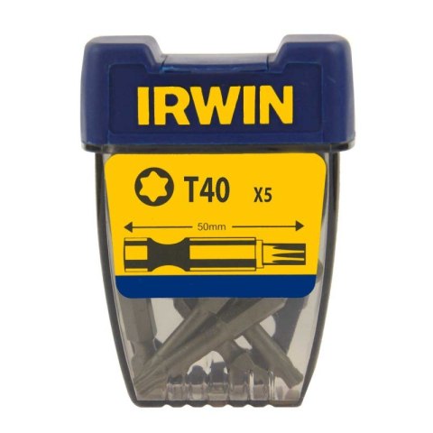 IRWIN KOŃCÓWKA TYPU TORX 1/4' DŁUGA 50MM 5 SZT. T40