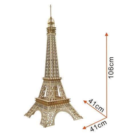 ASORTYMENT DREWNIANE PUZZLE 3D WIEŻA EIFFLA XXL 106 cm DIY 8+ EIFFEL TOWER