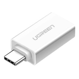 UGREEN Adapter USB-A 3.0 do USB-C 3.1 UGREEN 	US-173 (biały)