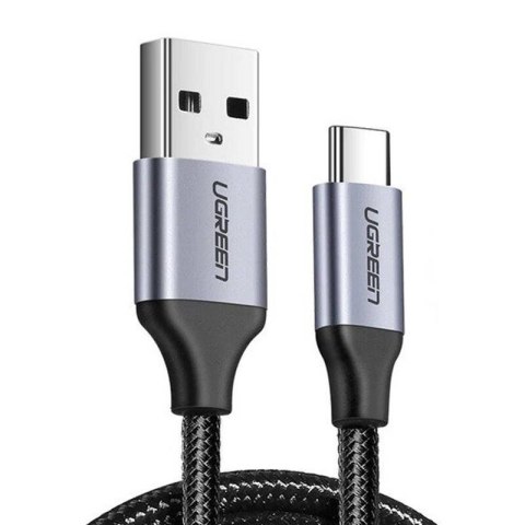 UGREEN Kabel USB do USB-C QC3.0 UGREEN 	US288 1,5m z aluminiową wtyczką (czarny)