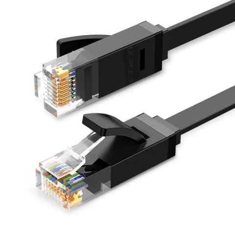 UGREEN Płaski kabel sieciowy UGREEN 	NW102 Ethernet RJ45, Cat.6, UTP, 1m (czarny)