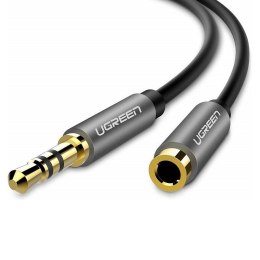 UGREEN Przedłużacz audio AUX UGREEN AV118 kabel jack 3,5 mm, 1m (czarny)