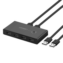 UGREEN Switch przełącznik KVM USB 2x4 UGREEN USB 2.0 	US216 (czarny)