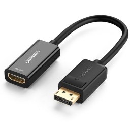 UGREEN Adapter, kabel DisplayPort (męski) - HDMI (żeński) UGREEN MM137, FullHD 25cm (czarny)