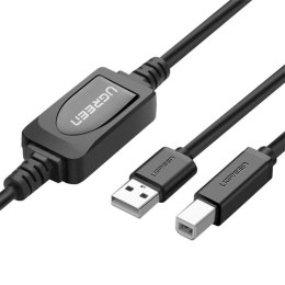 UGREEN Aktywny kabel USB 2.0 A-B UGREEN US122 do drukarki, 10m (czarny)