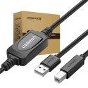 UGREEN Aktywny kabel USB 2.0 A-B UGREEN US122 do drukarki, 10m (czarny)