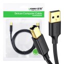 UGREEN Kabel USB 2.0 A-B UGREEN US135 do drukarki, pozłacany, 5m (czarny)