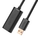 UGREEN Kabel przedłużający USB 2.0 UGREEN US121, aktywny, 10m (czarny)