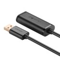 UGREEN Kabel przedłużający USB 2.0 UGREEN US121, aktywny, 10m (czarny)