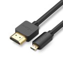 UGREEN UGREEN HD127 Kabel micro HDMI - HDMI 4K 3D 3m (czarny)