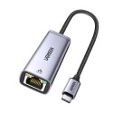 UGREEN UGREEN CM483 Adapter sieciowy USB-C do RJ45 (szary)