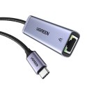 UGREEN UGREEN CM483 Adapter sieciowy USB-C do RJ45 (szary)