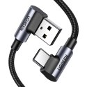 UGREEN Kabel USB do USB-C, kątowy UGREEN US176, 3A, 1m (czarny)