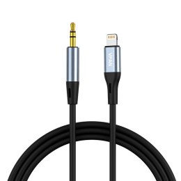 Vipfan Kabel VFAN L05 Lightning do mini jack 3.5mm AUX, 1m (szary)