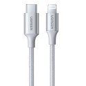 Kabel Lightning do USB-C 2.0 UGREEN PD 3A US304, 1m (srebrny)