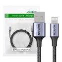 UGREEN Kabel Lightning do USB UGREEN 2.4A US199, 1m (czarny)