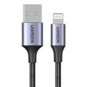 UGREEN Kabel Lightning do USB UGREEN 2.4A US199, 1m (czarny)