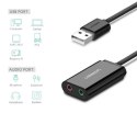 UGREEN Zewnętrzna karta dźwiękowa USB UGREEN 	US205 15cm (czarny)