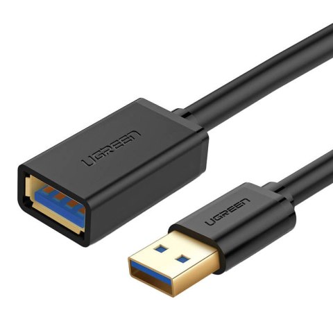 UGREEN Kabel USB 3.0, USB-A męski do USB-A żeński przedłużający UGREEN US129 2m (czarny)