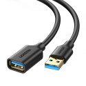 UGREEN Kabel USB 3.0, USB-A męski do USB-A żeński przedłużający UGREEN US129 2m (czarny)