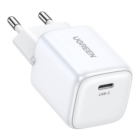 UGREEN Ładowarka sieciowa UGREEN 15324 Nexode mini, USB-C, PD3.0, QC4.0, GaN, 20W (biały)