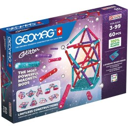 Geomag Klocki magnetyczne Glitter Recycled 60 elementów GEOMAG GEO-536G