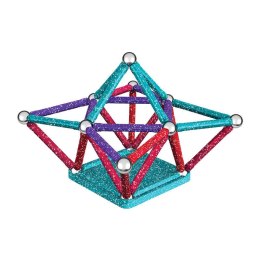 Geomag Klocki magnetyczne Glitter Recycled 60 elementów GEOMAG GEO-536G