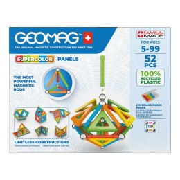 Geomag Klocki magnetyczne Supercolor Panel Recycled 52 elementy GEOMAG GEO-378