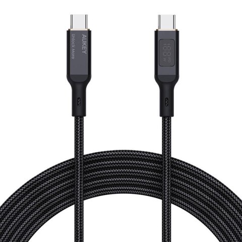 Aukey Kabel USB-C do USB-C Aukey CB-MCC101, 100W, 1m (czarny)