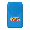 Powerbank magnetyczny OTL 5000 mAh, USB-C 15W, Sonic The Hedgehog ze stojakiem (niebieski)