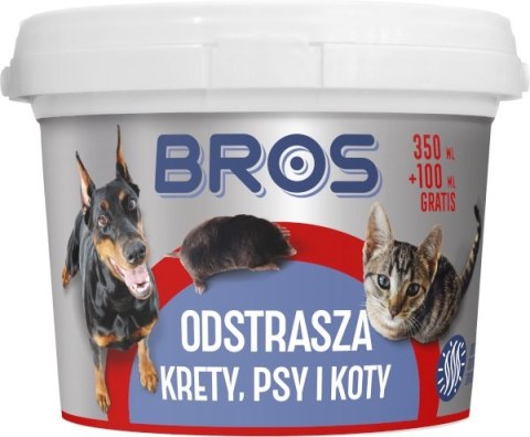 BROS ODSTRASZA KRETY, PSY I KOTY