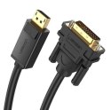 Kabel DisplayPort do DVI UGREEN DP103, FullHD, jednokierunkowy, 2m (czarny)