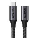 Przedłużacz USB 3.2 Ugreen US372 męski USB-C do żeński USB-C Gen 2 0,5m (czarny)