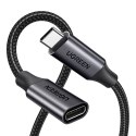 Przedłużacz USB 3.2 Ugreen US372 męski USB-C do żeński USB-C Gen 2 0,5m (czarny)