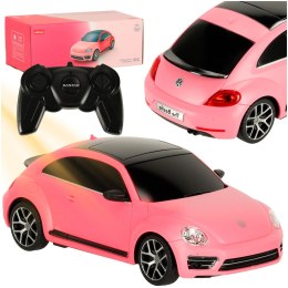 Kik sp. z o.o. sp. k. Samochód zdalnie sterowany Rastar 76200-4 Volkswagen Beetle-UV 1:24 różowy