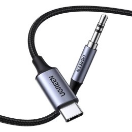 Kabel USB-C UGREEN CM450 do mini jack 3.5mm AUX, 1m (czarny)