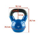 HMS Kettlebell żeliwny pokryty winylem HMS KNV08 BLUE