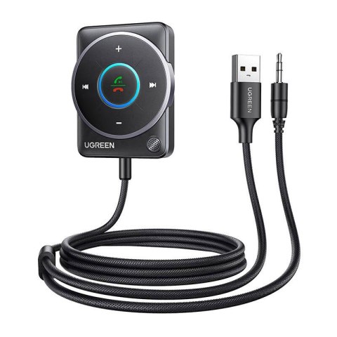 UGREEN Adapter Bluetooth 5.4 Ugreen CM723, USB + mini jack 3.5mm, wbudowany mikrofon (czarny)