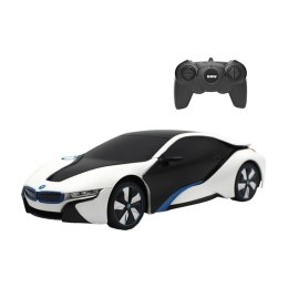 RASTAR Samochód zdalnie sterowany RASTAR R/C 1:24 BMW i8- wrażliwy na promieniowanie UV (biało-żółty)