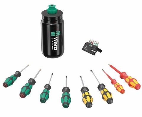 WERA ZESTAW NARZĘDZI WKRĘTAK. 9540 KRAFTFORM XL BOTTLE SET,17CZ.