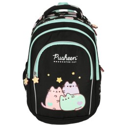 St. Majewski Spółka z o.o. Plecak szkolny młodzieżowy czterokomorowy Pusheen 22L czarny