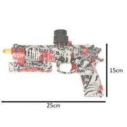 Kik Sp. z o. o. Sp. k. Pistolet na kulki żelowe wodne karabin zasilanie akumulatorowe USB + okulary 550szt. 7-8mm