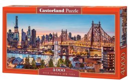 Castor Drukarnia i Wydawnictwo Puzzle układanka 4000 elementów Wieczór w Nowym Jorku 138x68cm CASTORLAND